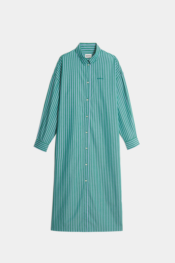 Packshot Betty dress green stripes