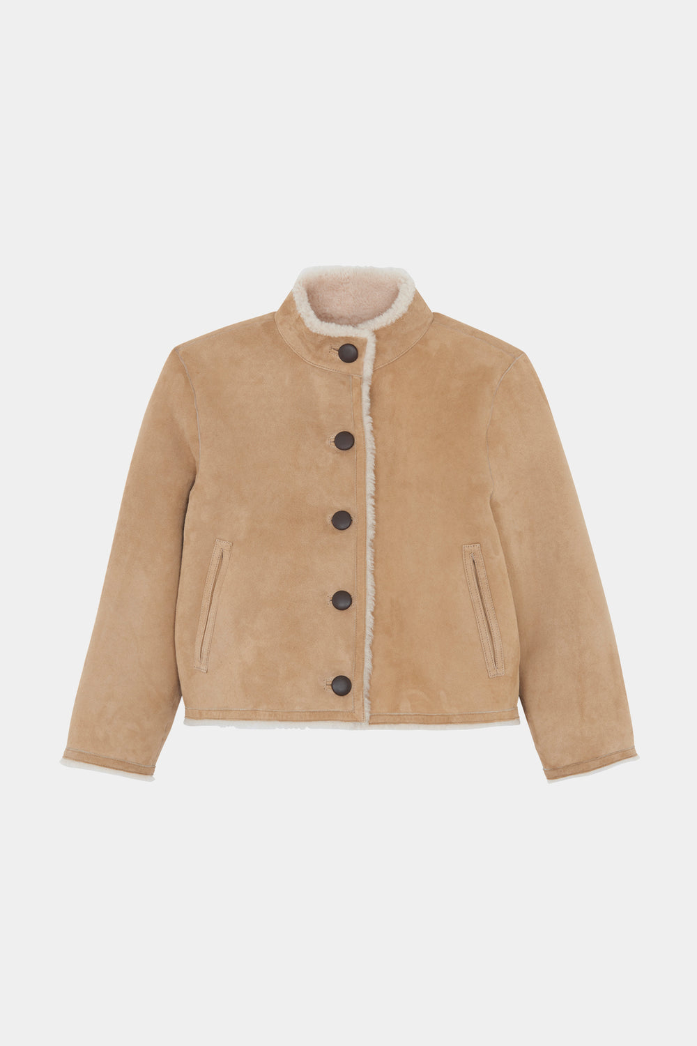 Packshot Veste Inès camel 1