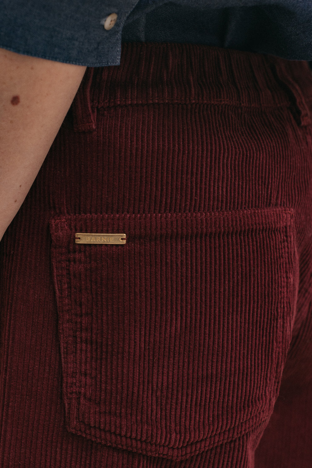 Pantalon Basile bordeaux
