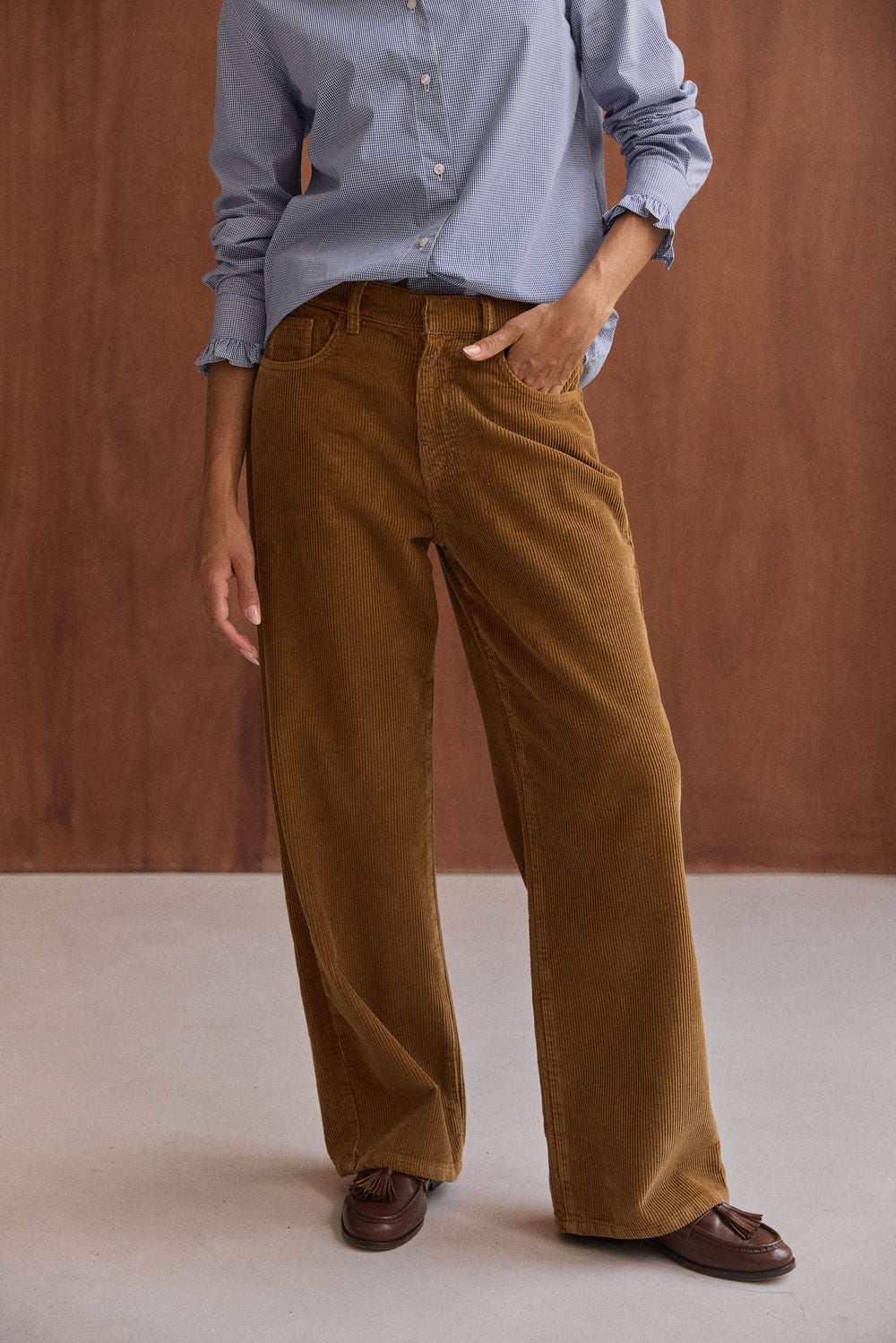 Pantalon Basile camel