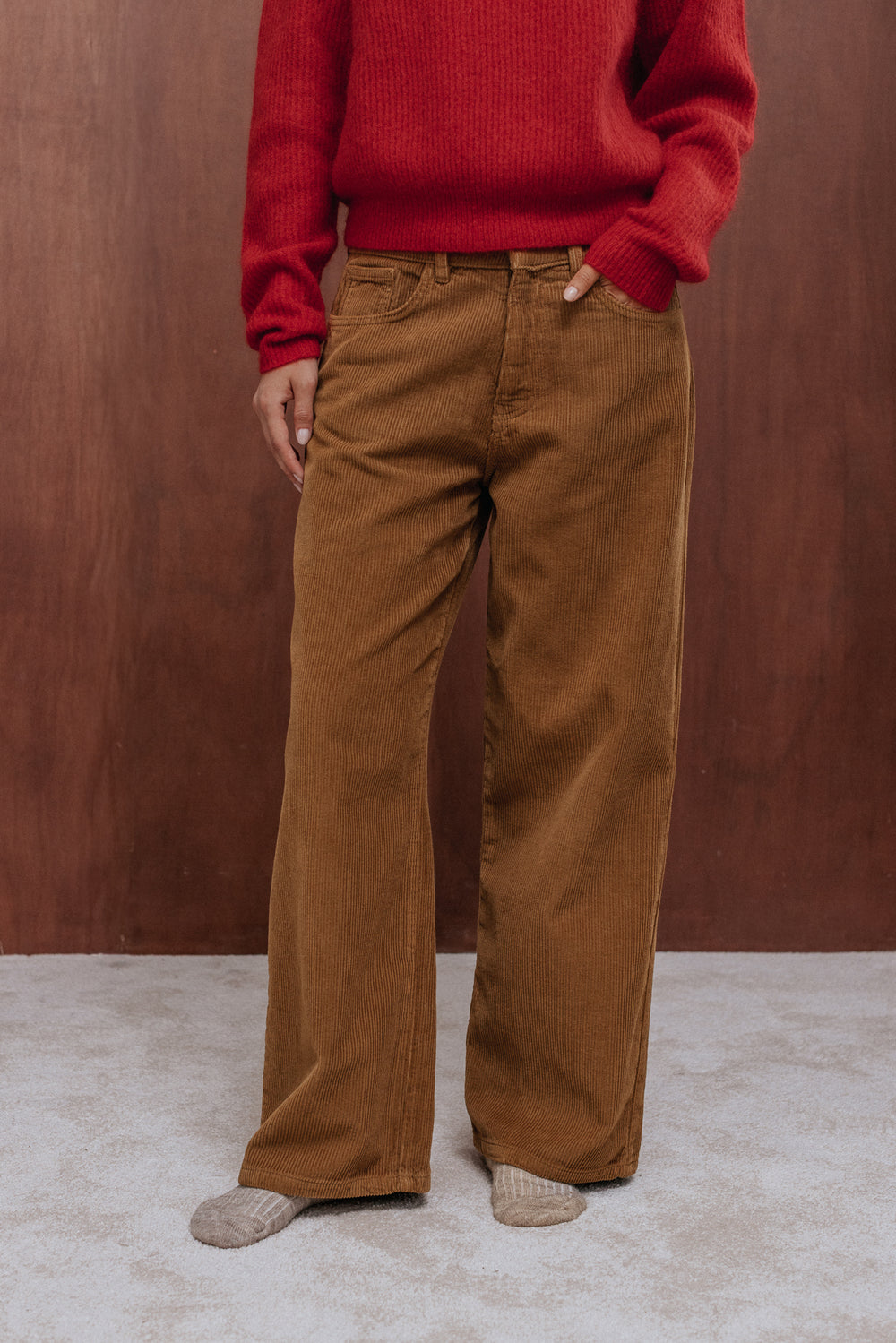 Pantalon Basile camel