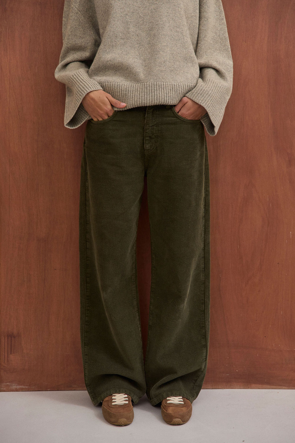 Pantalon Basile kaki