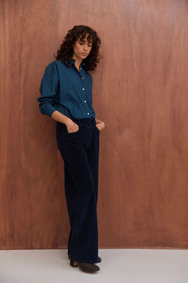 Pantalon Basile marine