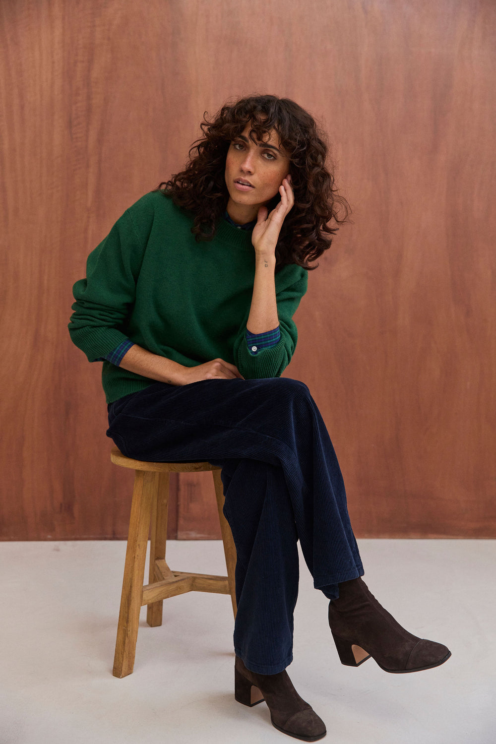 Pantalon Basile marine