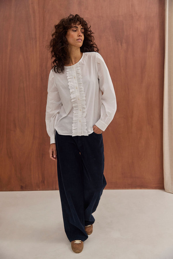 Pantalon Basile marine