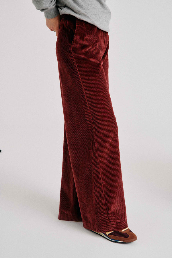 Pantalon en velours bordeaux Bowie 3