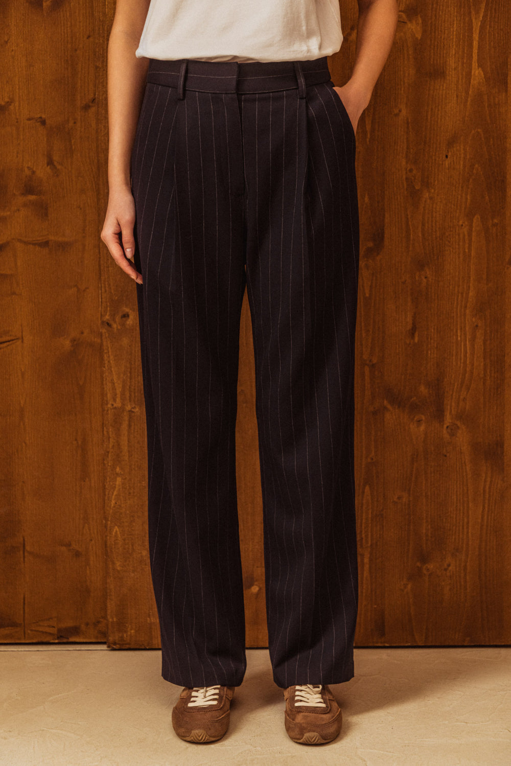 Pantalon Boya rayures marines