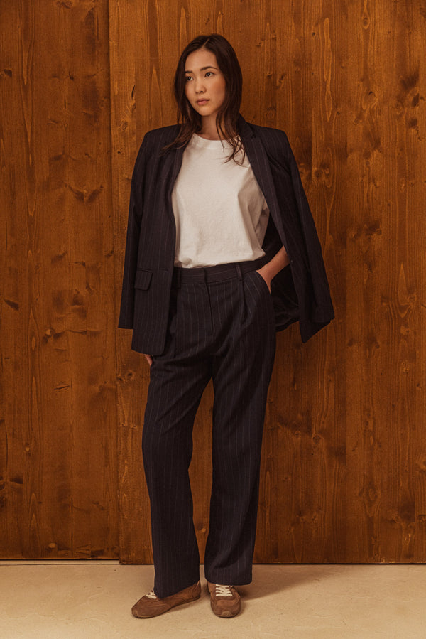 Pantalon Boya rayures marines