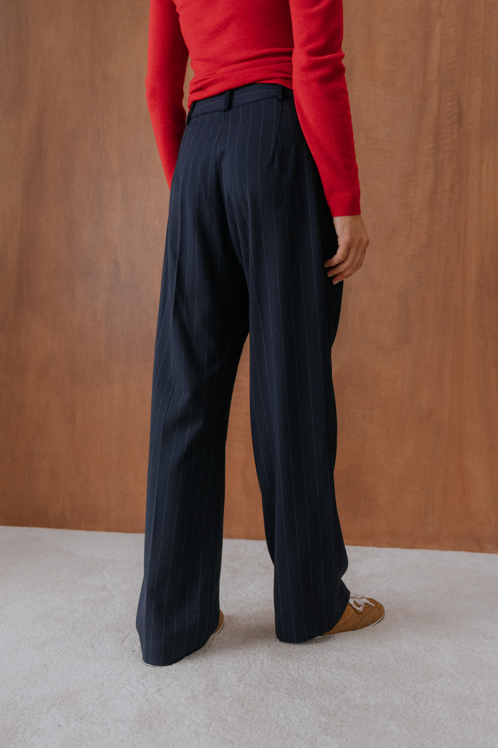 Pantalon Boya marine rayures
