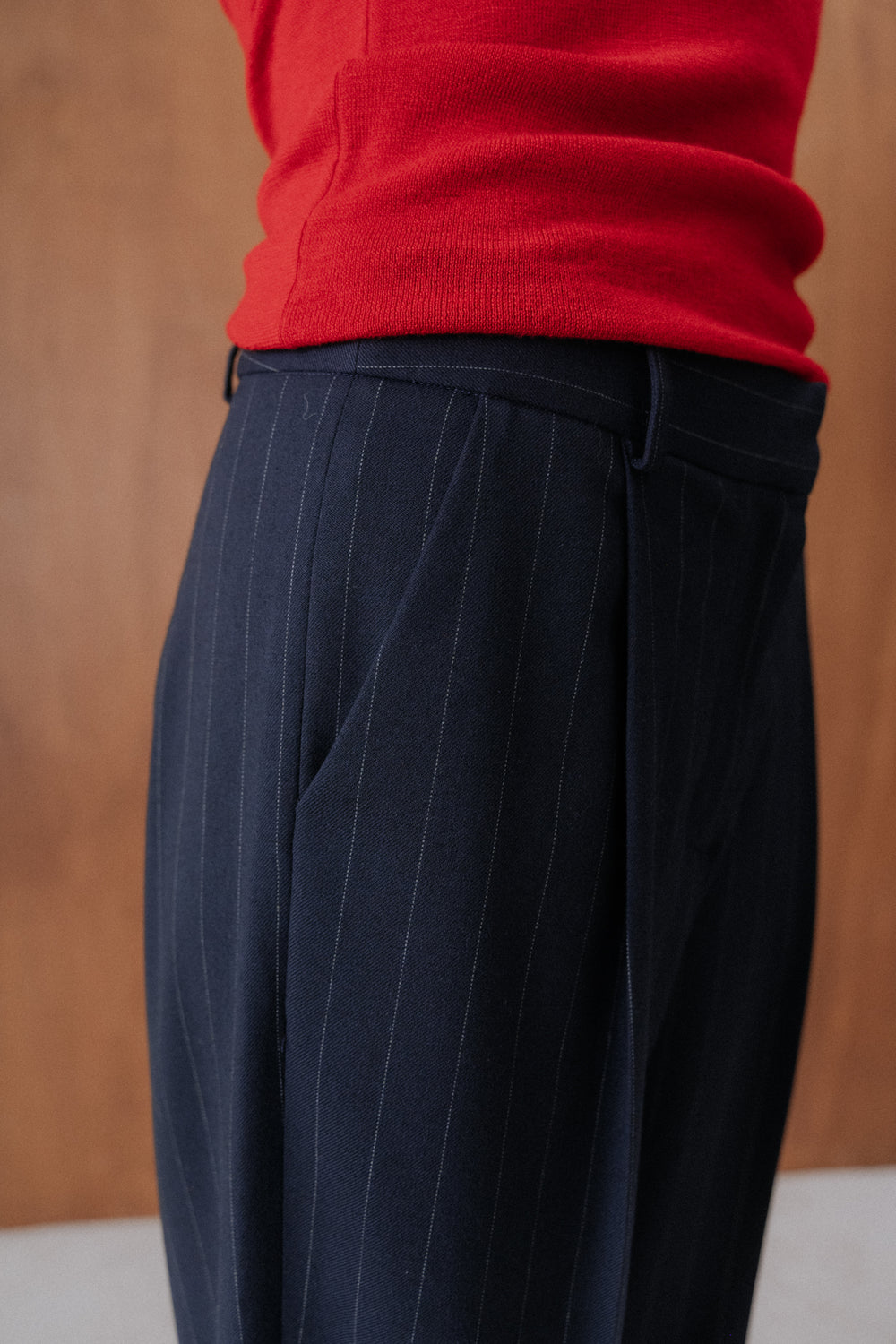 Pantalon Boya marine rayures