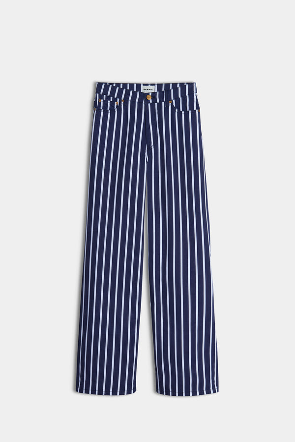 Navy striped trousers Gabin 6
