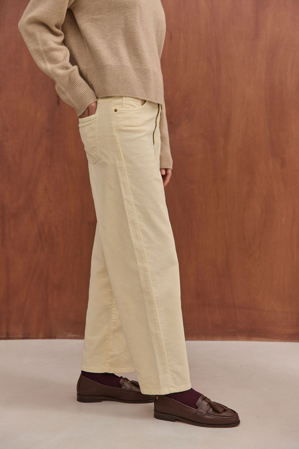 Pantalon Hyacinthe écru