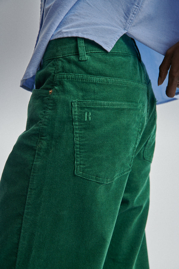 Pantalon en velour vert Hyacinthe 4