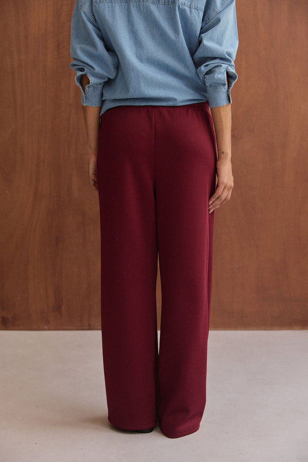 Pantalon Jeff bordeaux