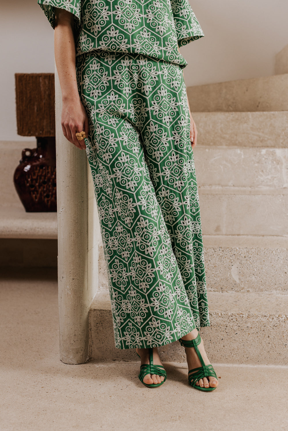 Pantalon Maé vert