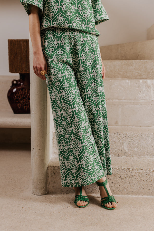 Pantalon Maé vert