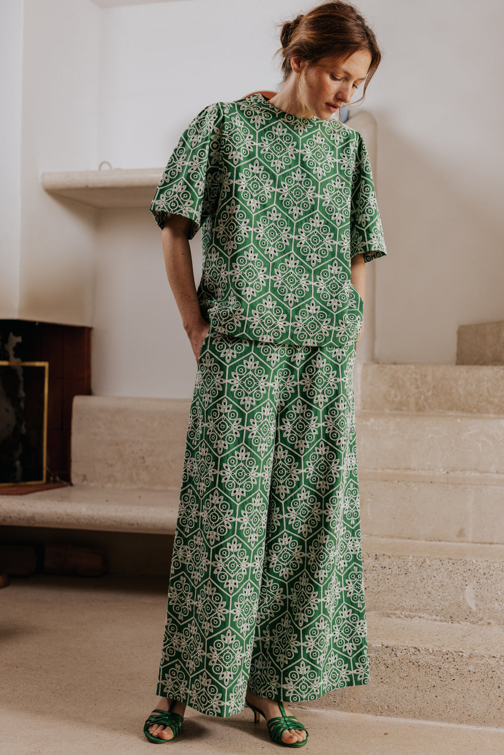 Pantalon Maé vert