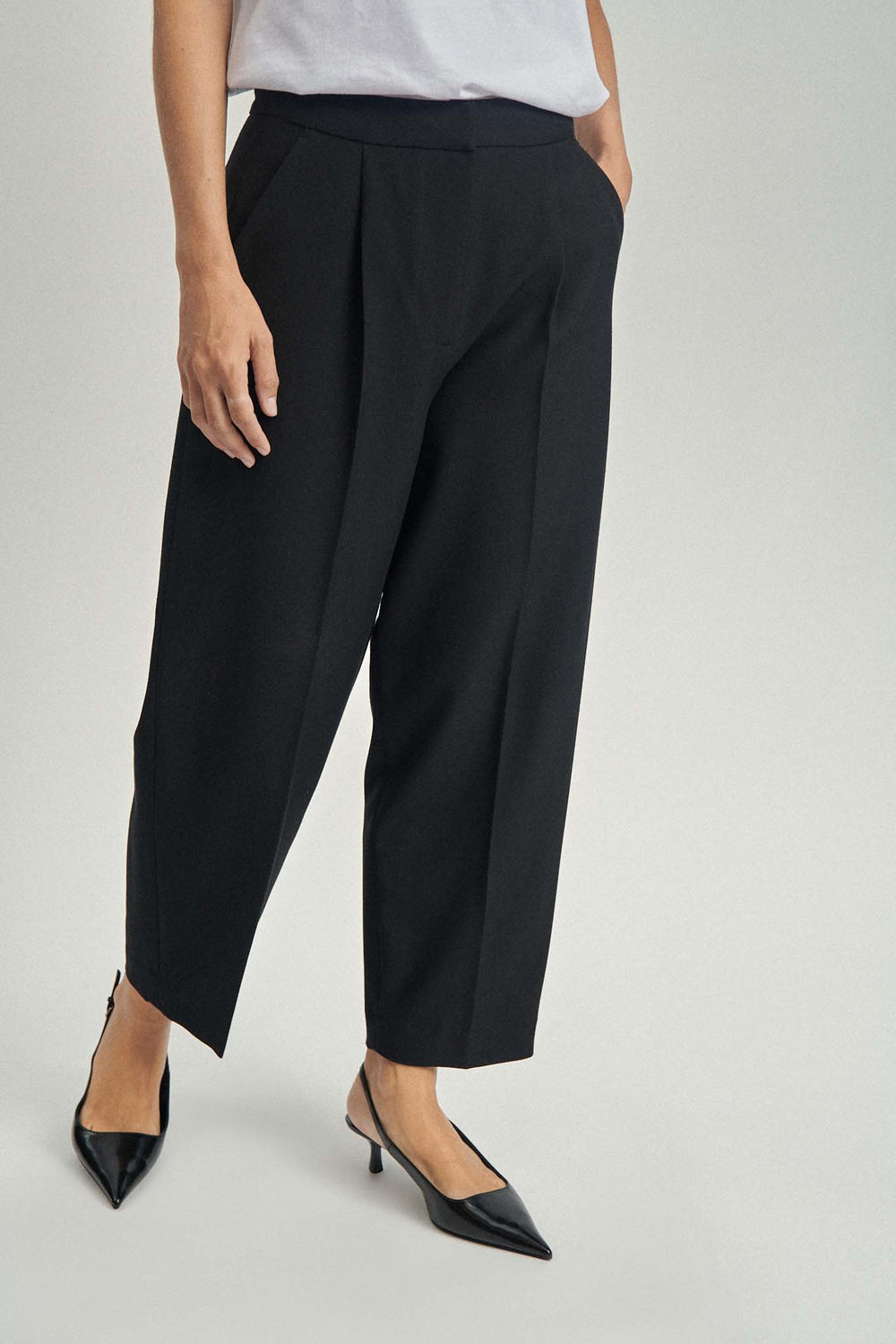 Pantalon fluide noir Stella 1