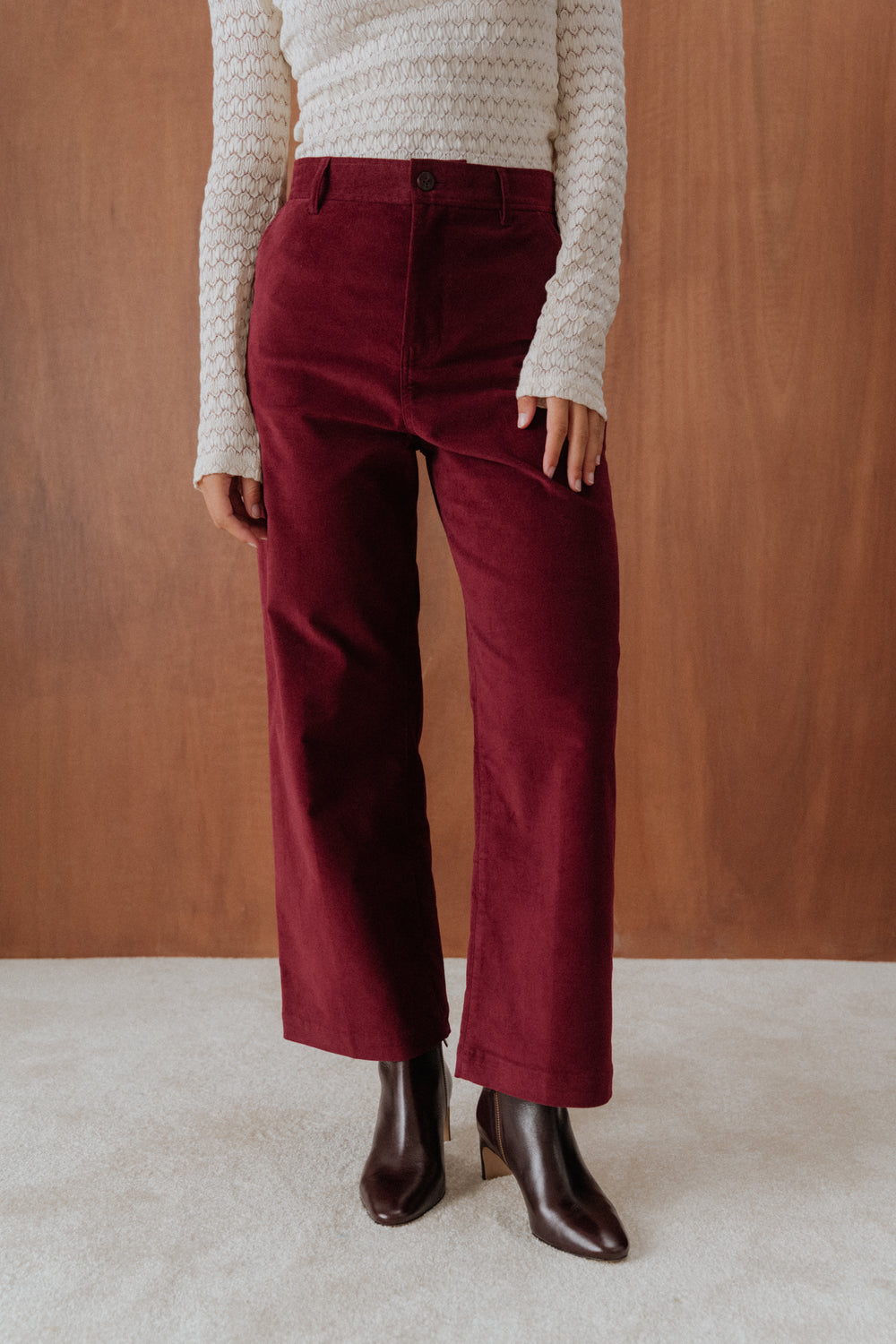 Pantalon Tommy bordeaux