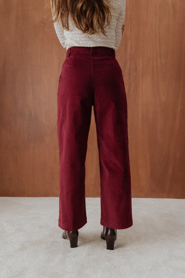 Pantalon Tommy bordeaux