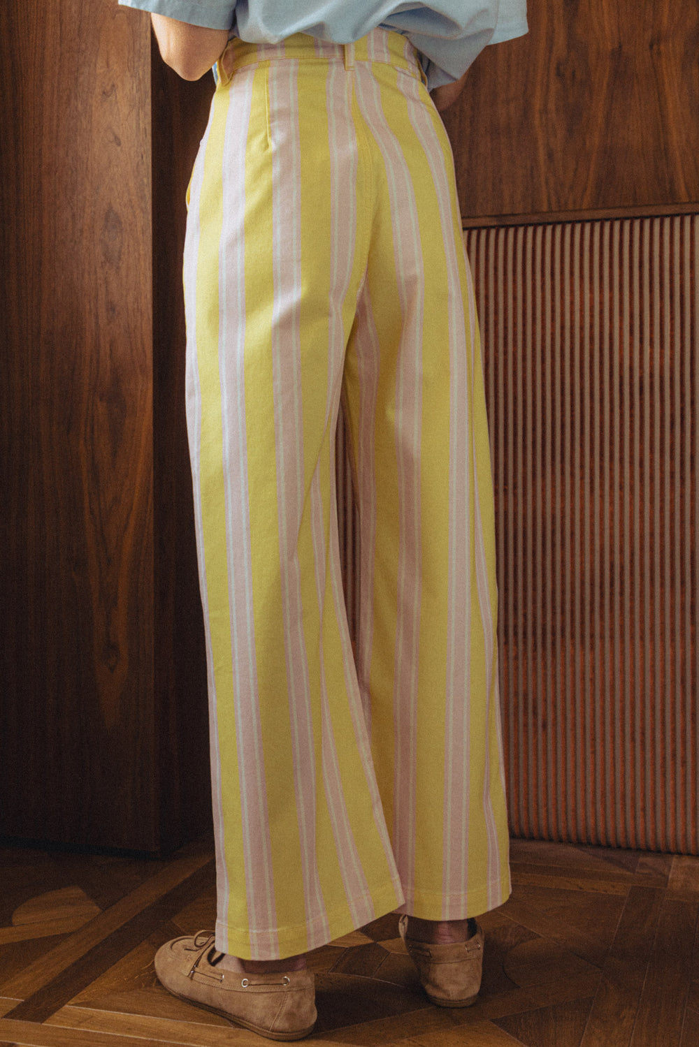 Pantalon Tommy rayures jaunes