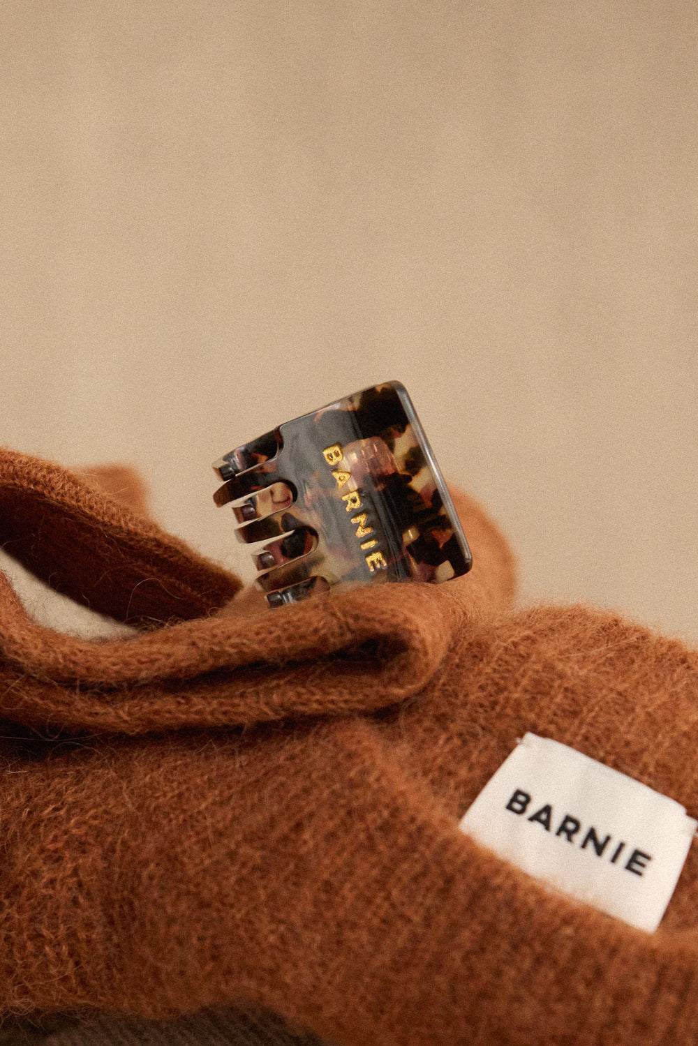 Pince à cheveux motif écailles