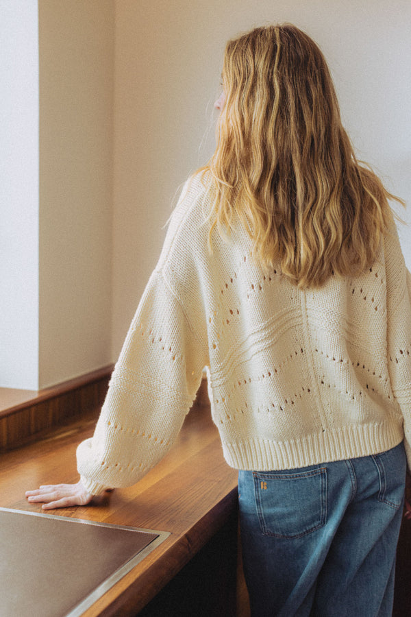 Pull Aimé écru