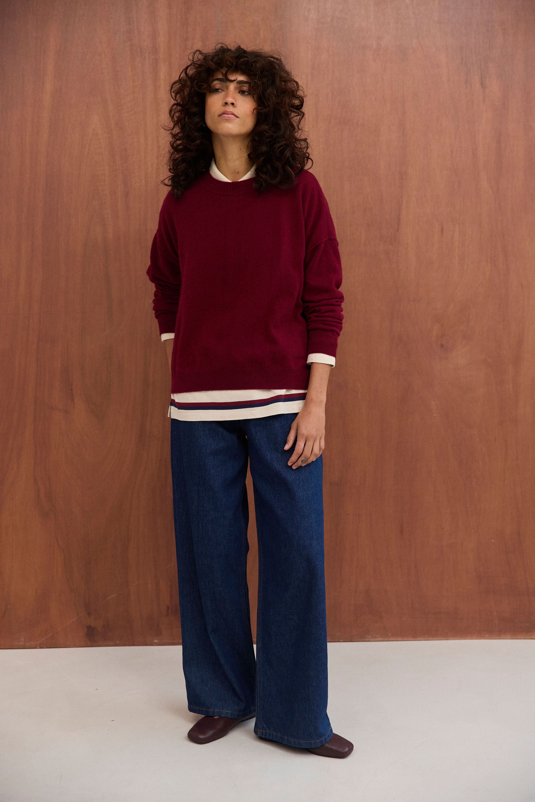 Pull Albane bordeaux