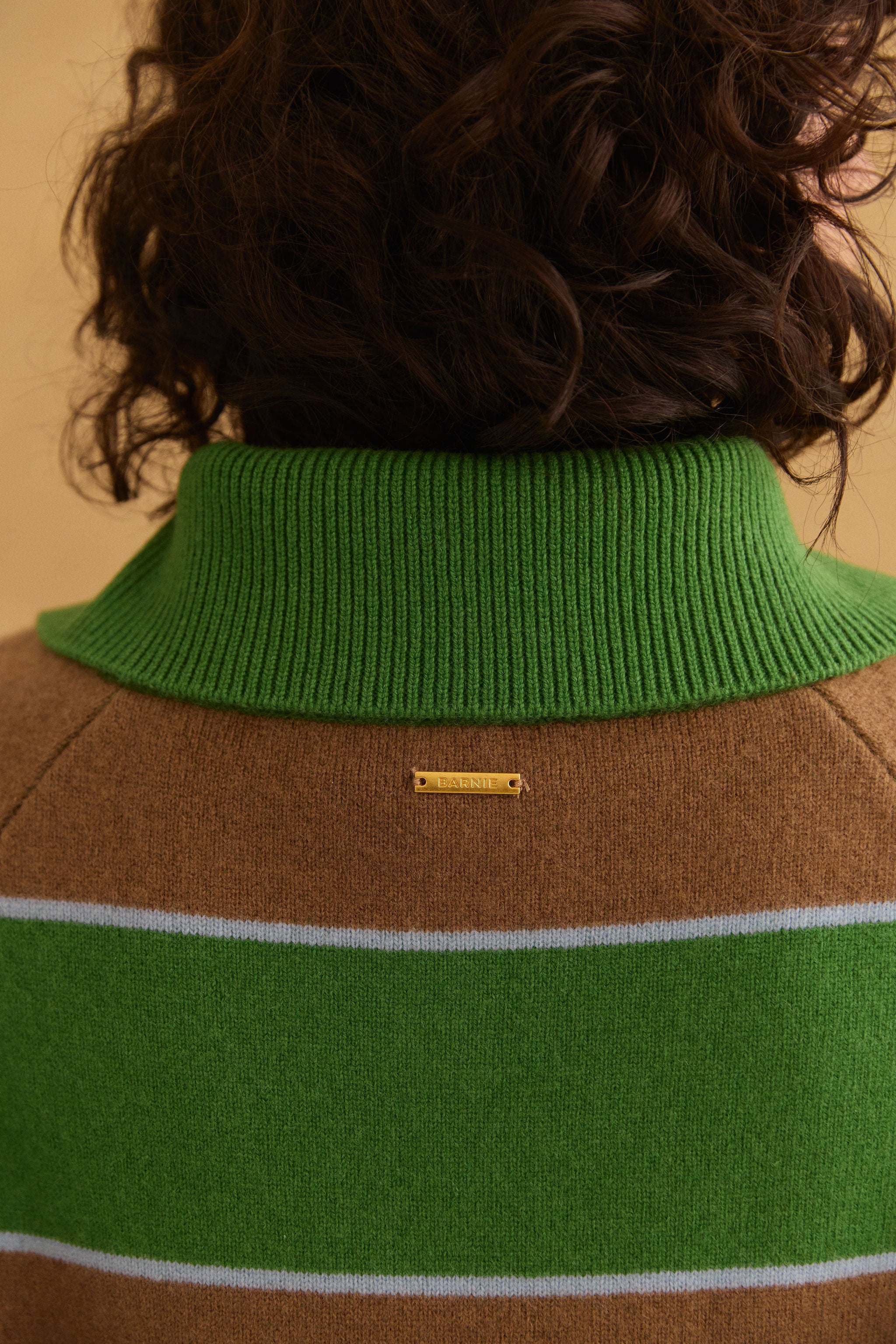 Pull Alicia rayures vertes
