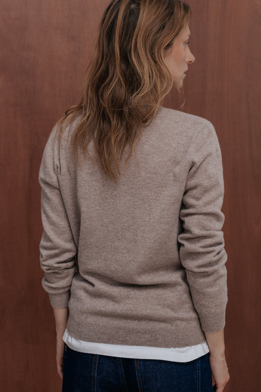 Pull Bertille beige chiné