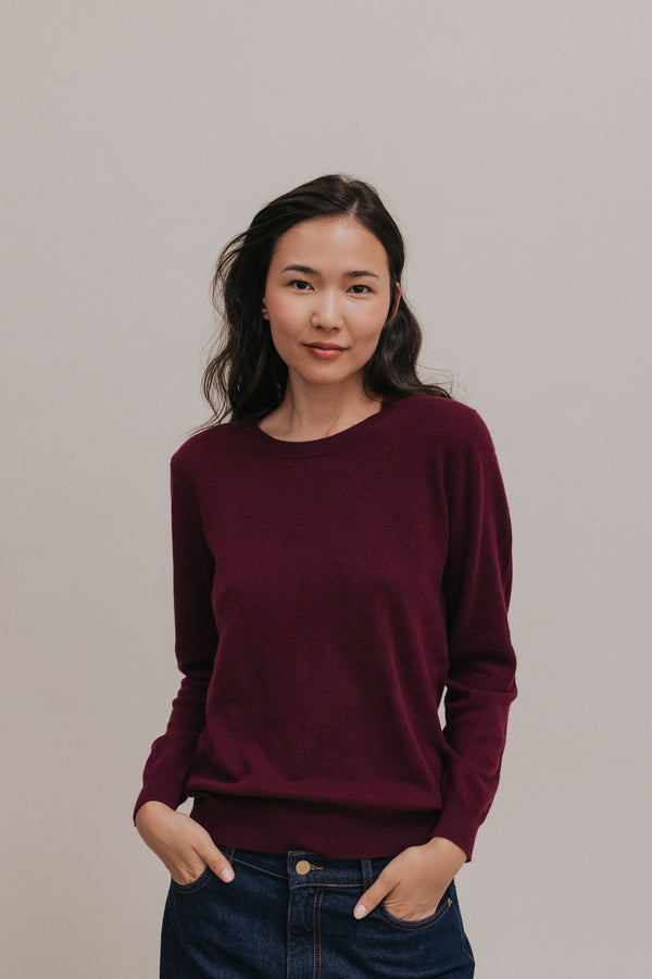 Pull Bertille bordeaux