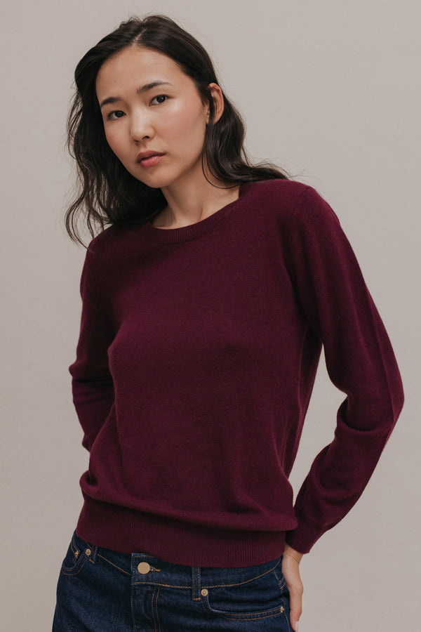 Pull Bertille bordeaux