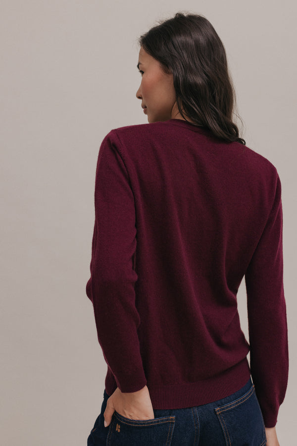 Pull Bertille bordeaux