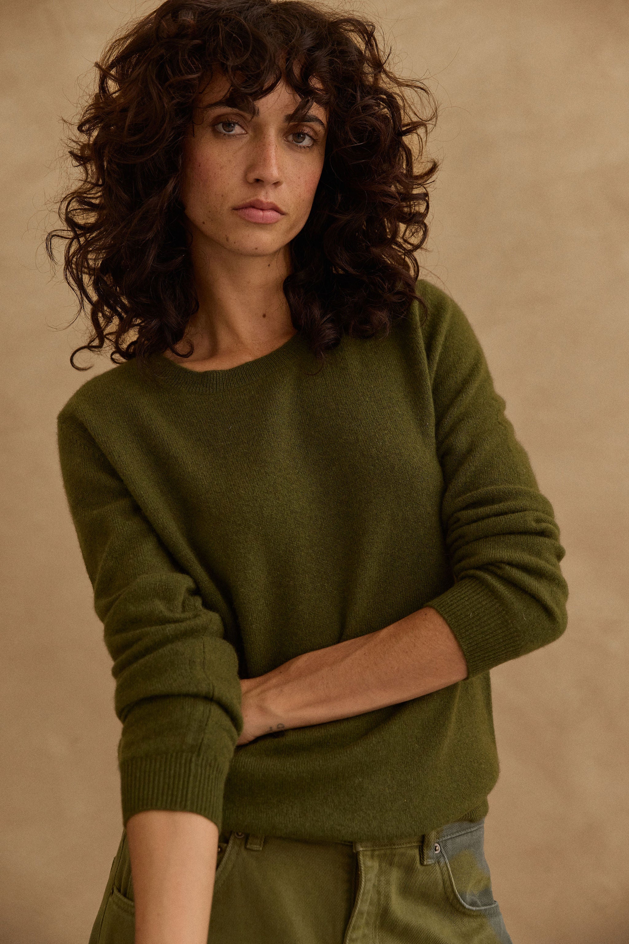 Pull Bertille kaki