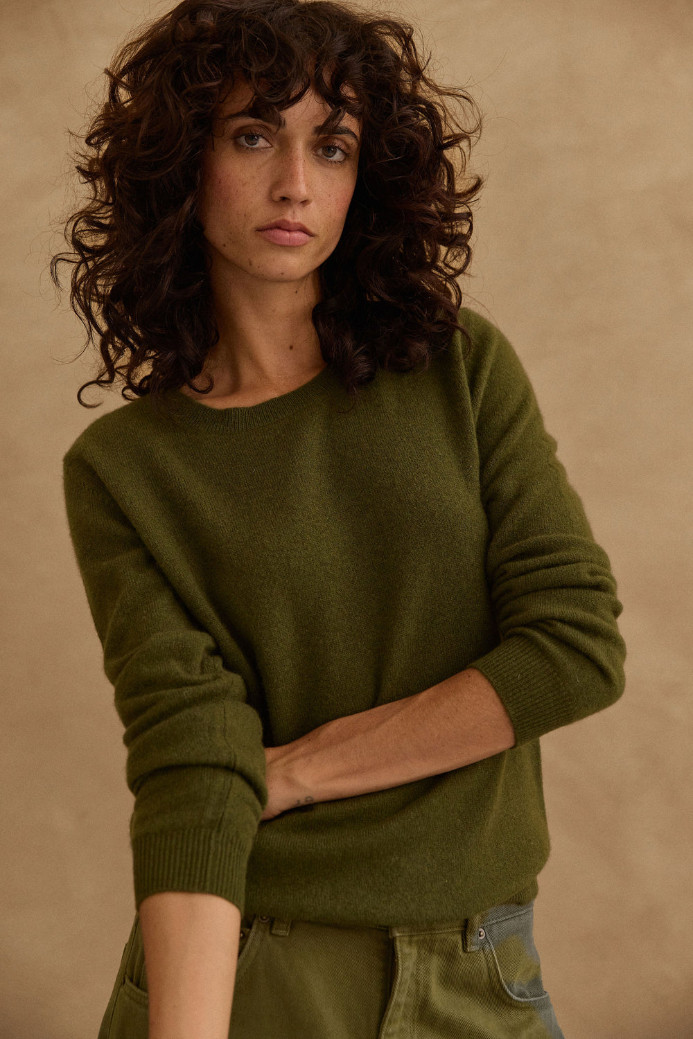Pull Bertille kaki