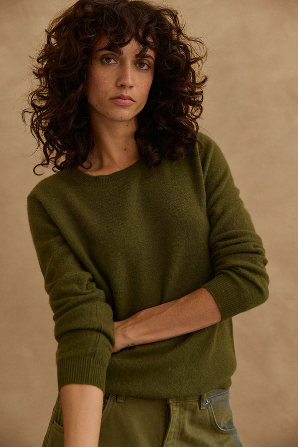 Pull Bertille kaki