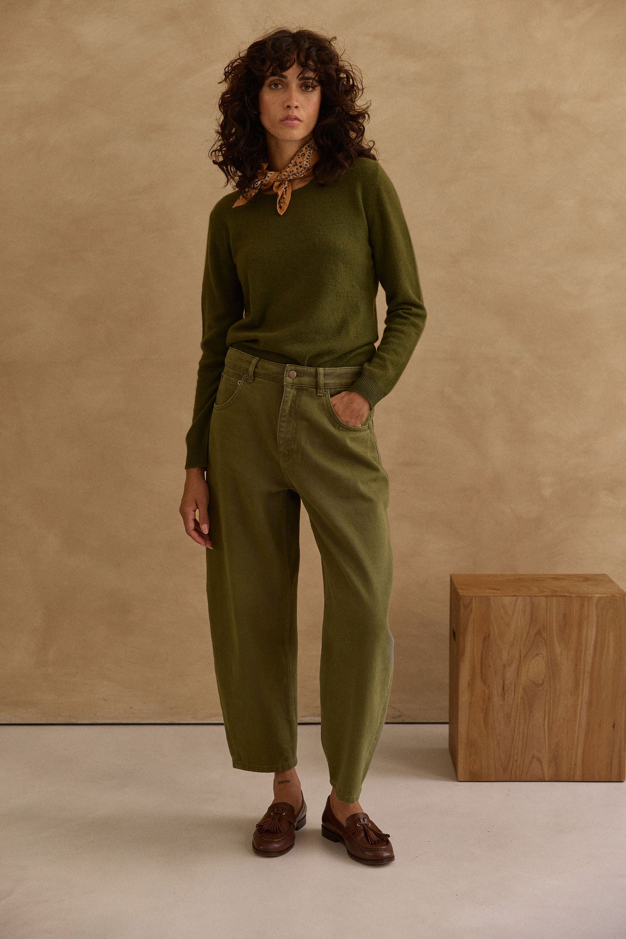 Pull Bertille kaki