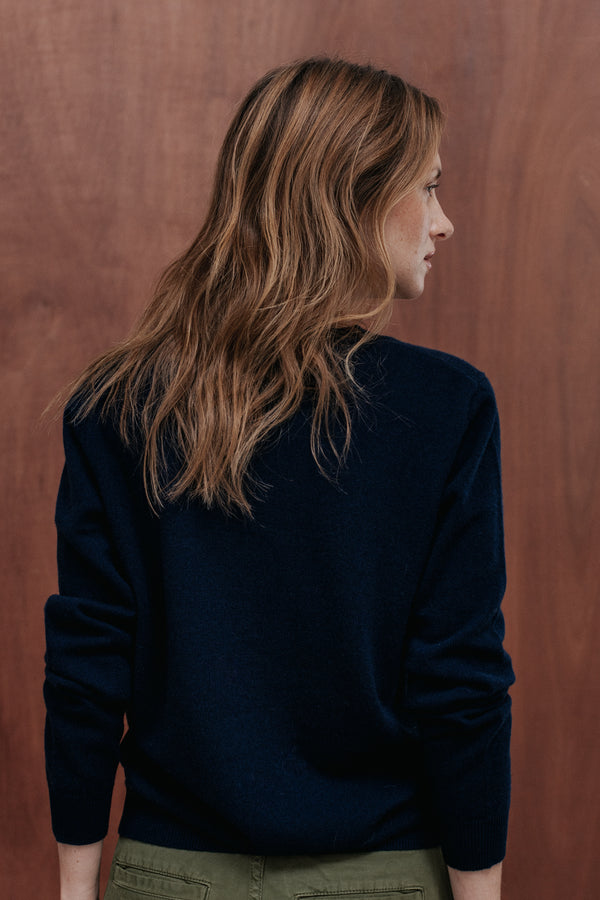 Pull Bertille marine