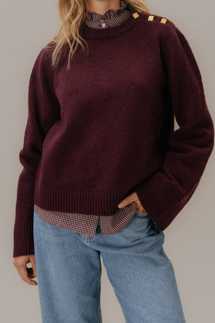 Cécile burgundy jumper