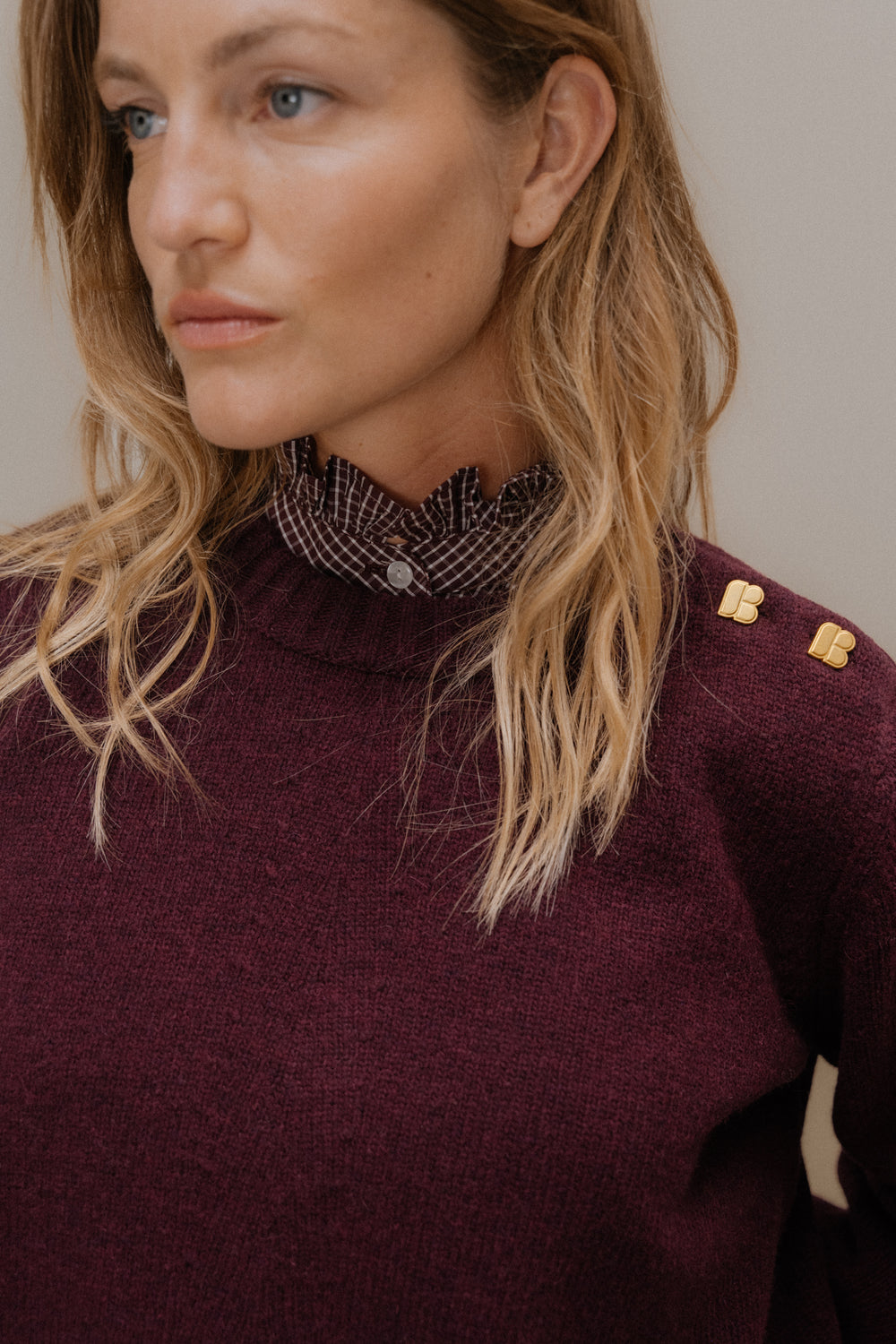 Cécile burgundy jumper