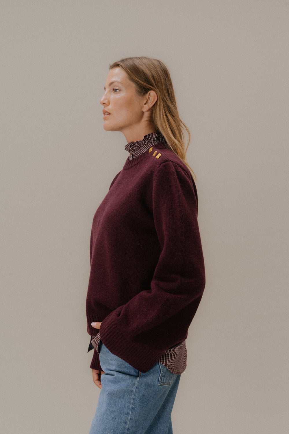 Cécile burgundy jumper