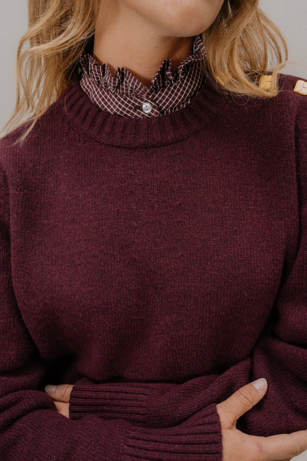 Cécile burgundy jumper