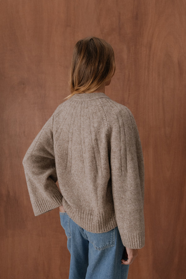 Pull Cléa beige chiné