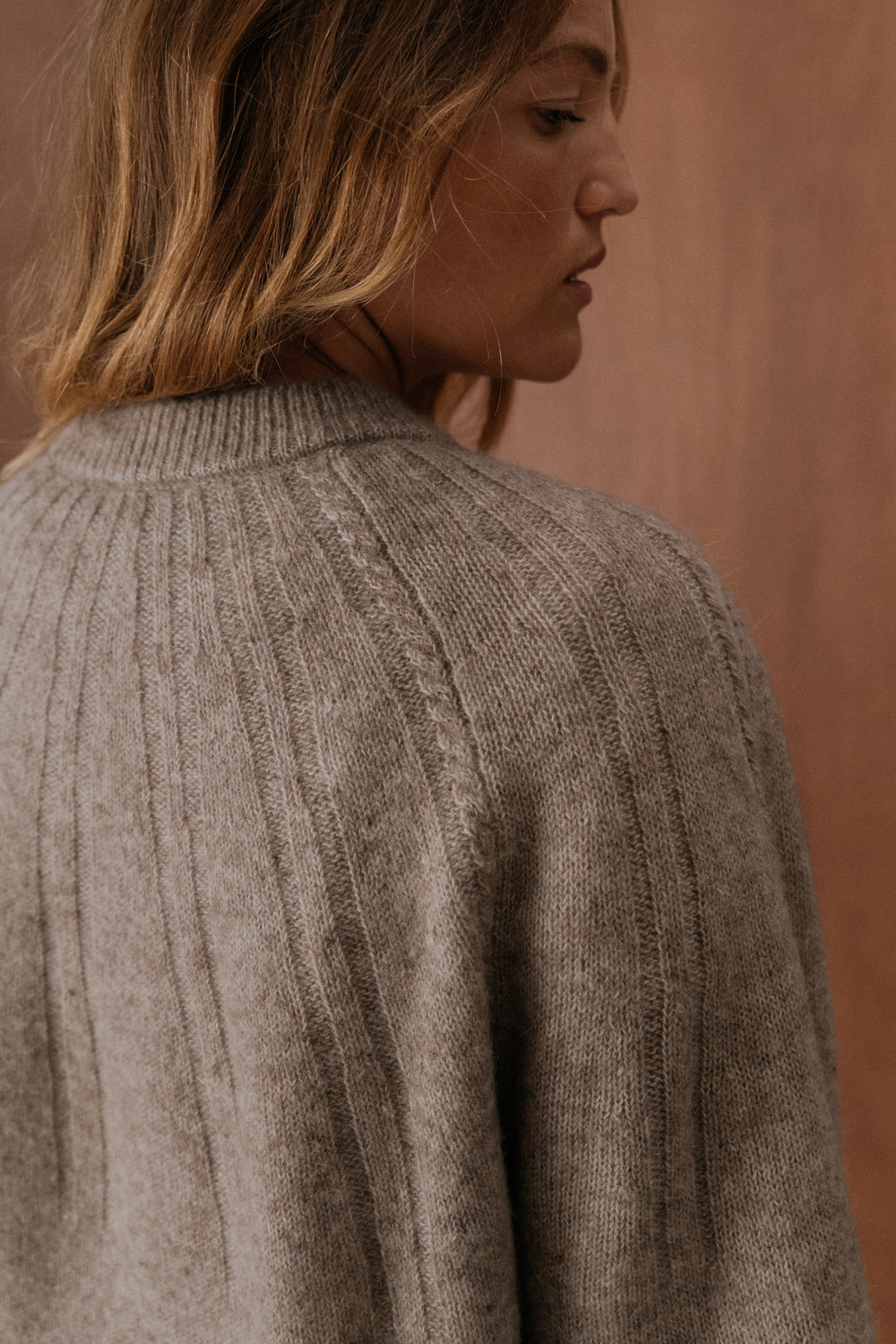 Pull Cléa beige chiné