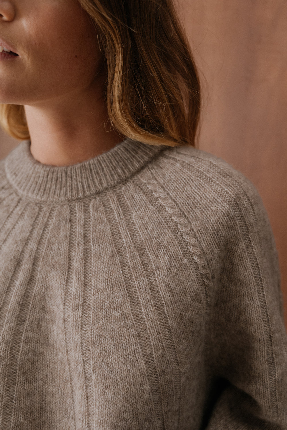 Pull Cléa beige chiné