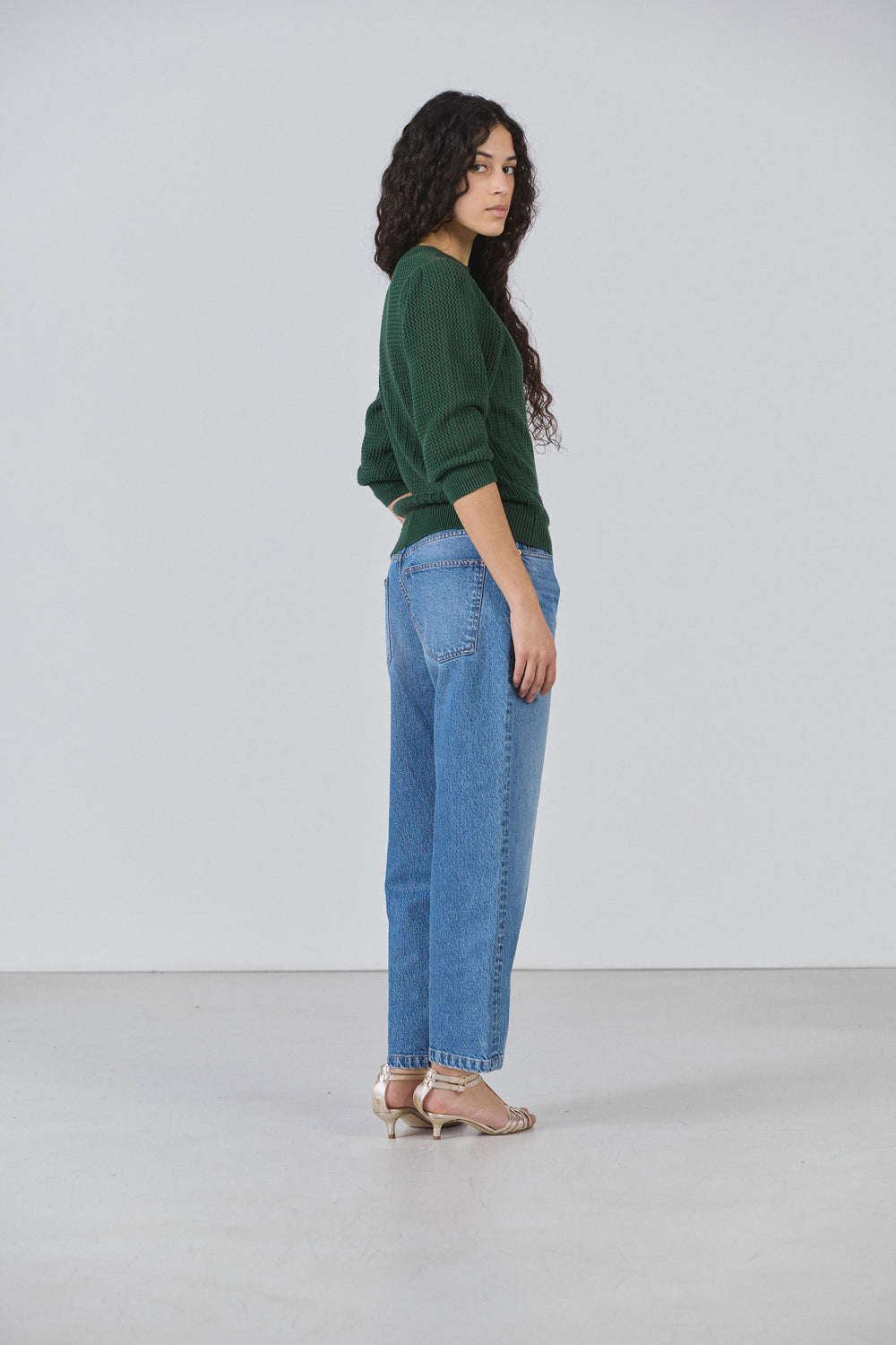Pull manches courtes Gloria vert 3