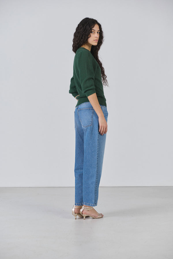 Pull manches courtes Gloria vert 3