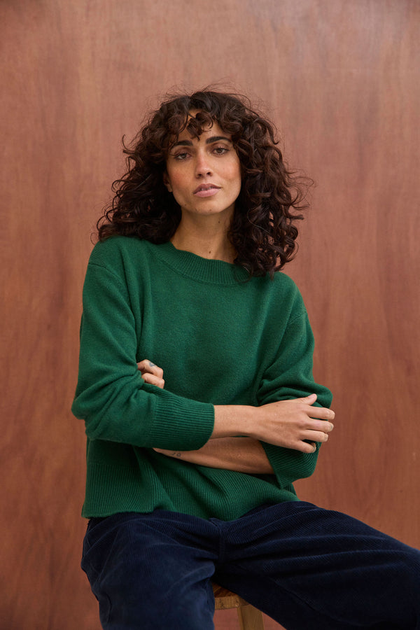 Pull James vert forêt