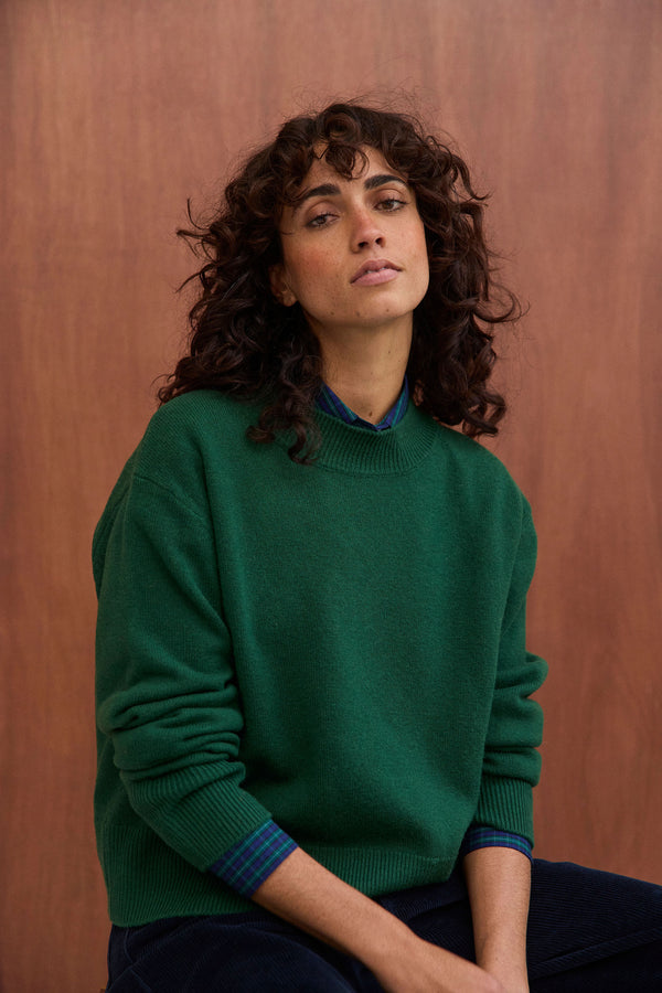 Pull James vert forêt