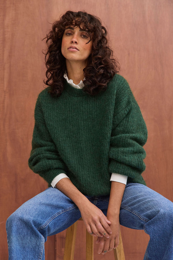 Pull Matthew vert forêt